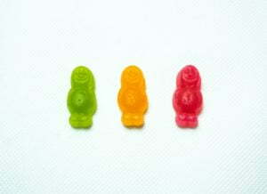 a group of colorful gummy bears