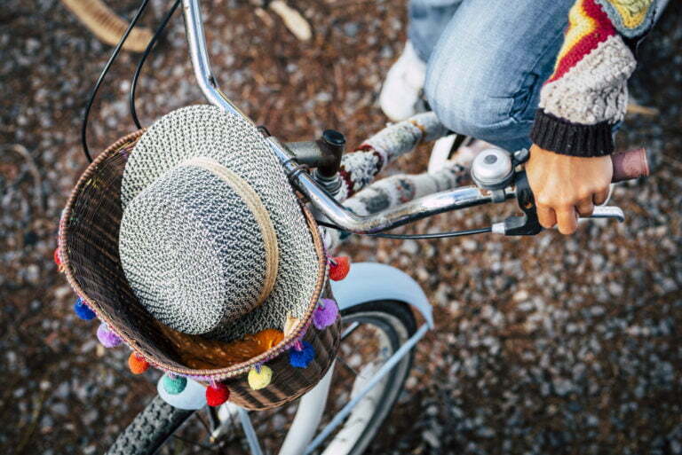 a person working on a wheel