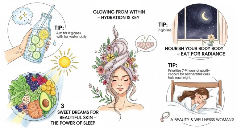 beauty wellness tips - featured illustration