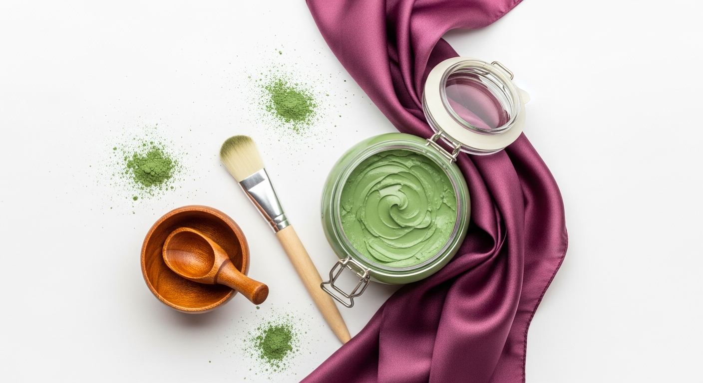 Variety of face mask ingredients for acne-prone skin, including salicylic acid, clay, and cica.