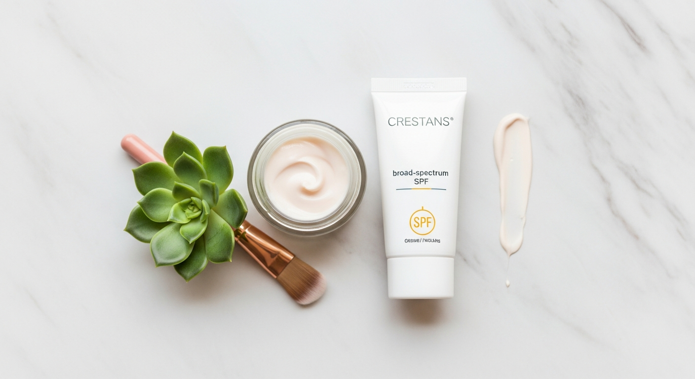 Comparison of morning and evening simple skincare routines