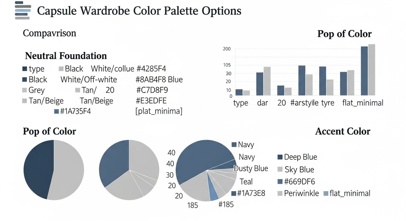 capsule wardrobe color palette - chart 6 illustration