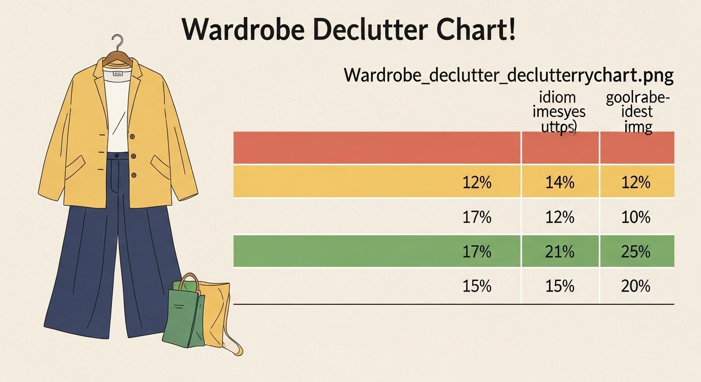 how to declutter wardrobe - chart 6 illustration